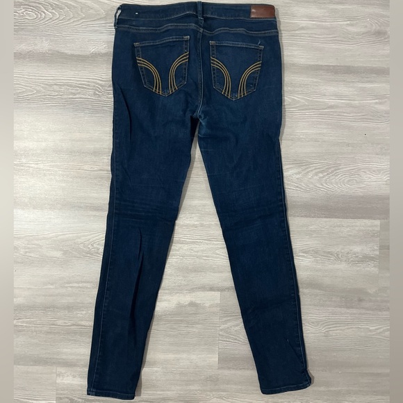 Hollister low rise super skinny dark jean leggings size 7 / 28 regular - Picture 5 of 8